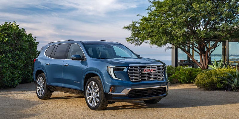 2026 GMC Acadia lineup showcasing trims and versatile design options at Escamilla GMC