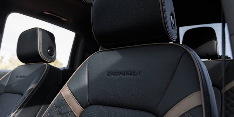 2026 GMC Canyon seat headrest close-up